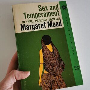 1963 Sex and Temperament by Margaret Mead Paperback Anthropology Study Ethnology